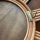 Rattan sun mirror