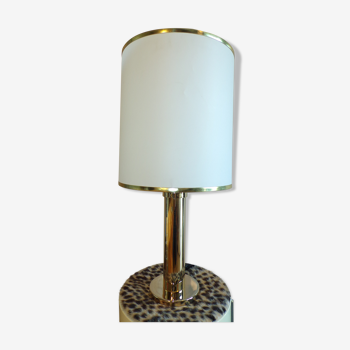 Lampe de table dorée vintage
