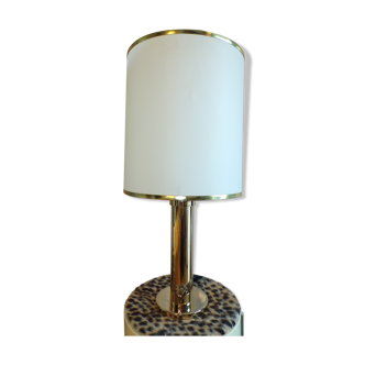 Lampe de table dorée vintage