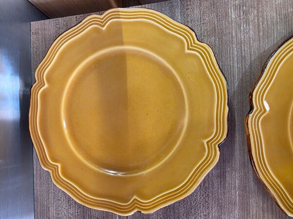 5 assiettes Dieulefit Milon terre vernissée