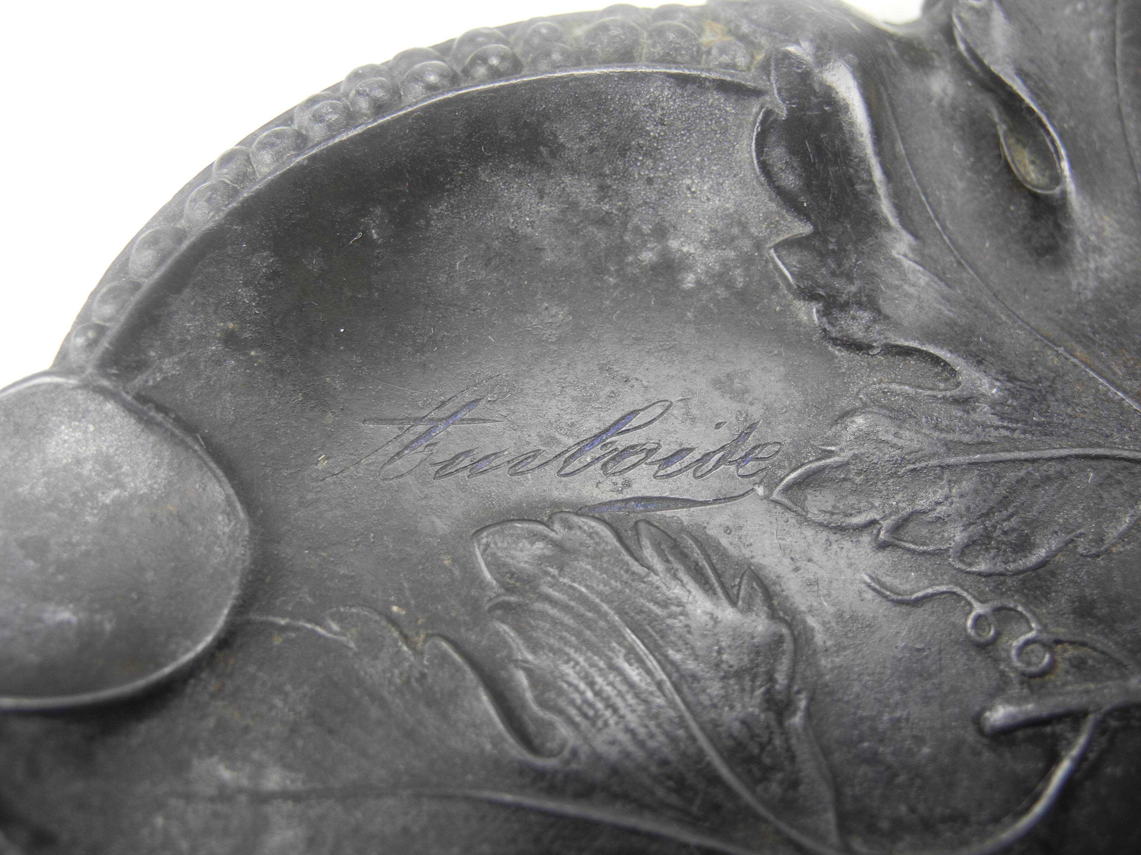 old ashtray empty pockets Amboise antique French ashtray