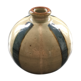 Grey and blue sandstone ball vase