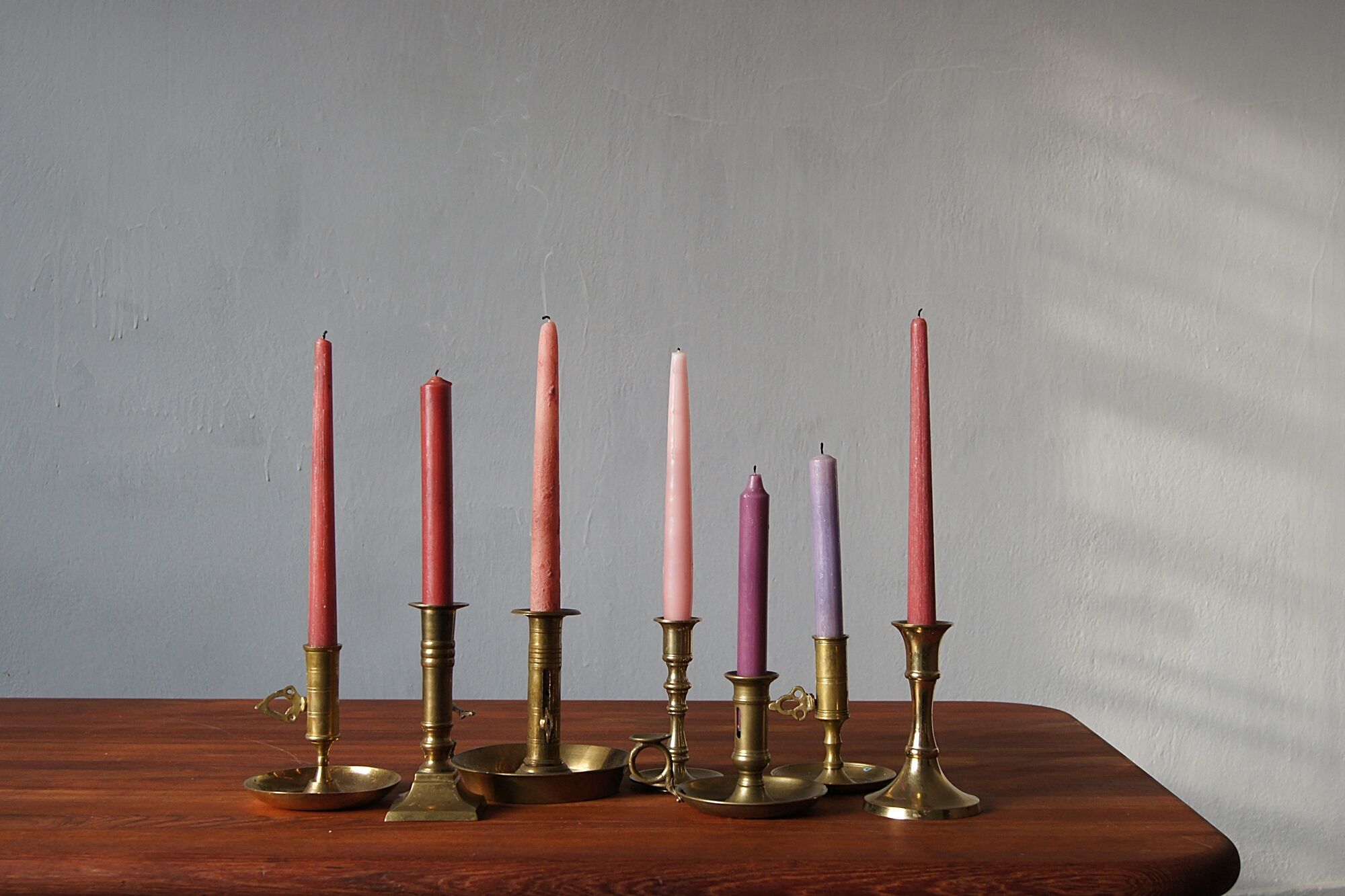 Brass candlesticks, 1960