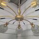 Vintage chandelier with 7 lights from the 60s/70s.