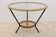 Table en verre et osier pour Rohé Noordwolde, Pays-Bas
