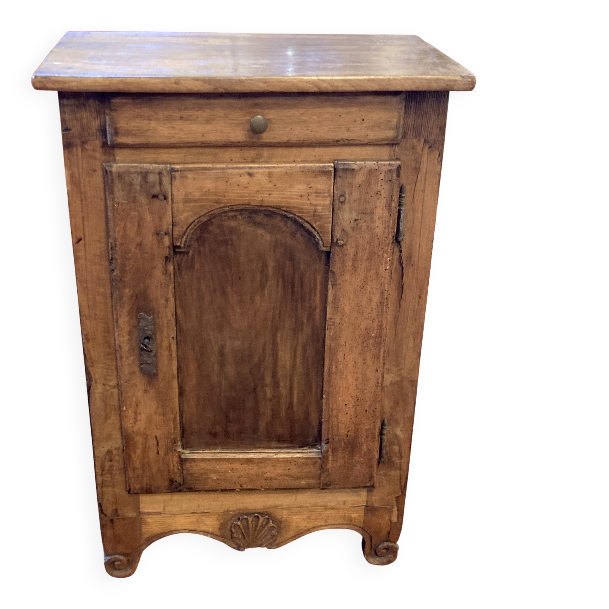 Small antique jam jar in solid wood