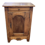 Small antique jam jar in solid wood