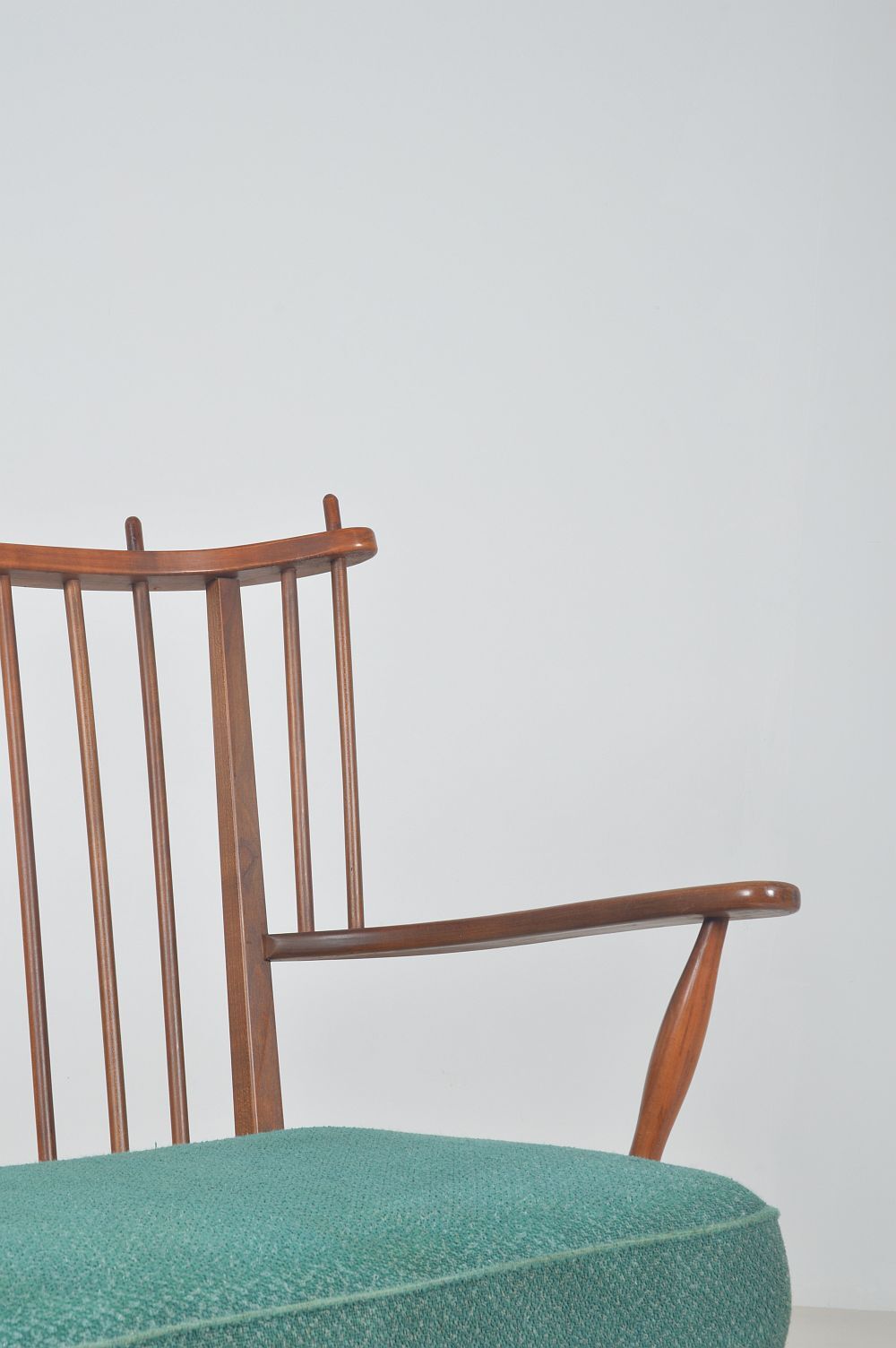 Mid-Century Scandinavian armchair with bars, 1950s