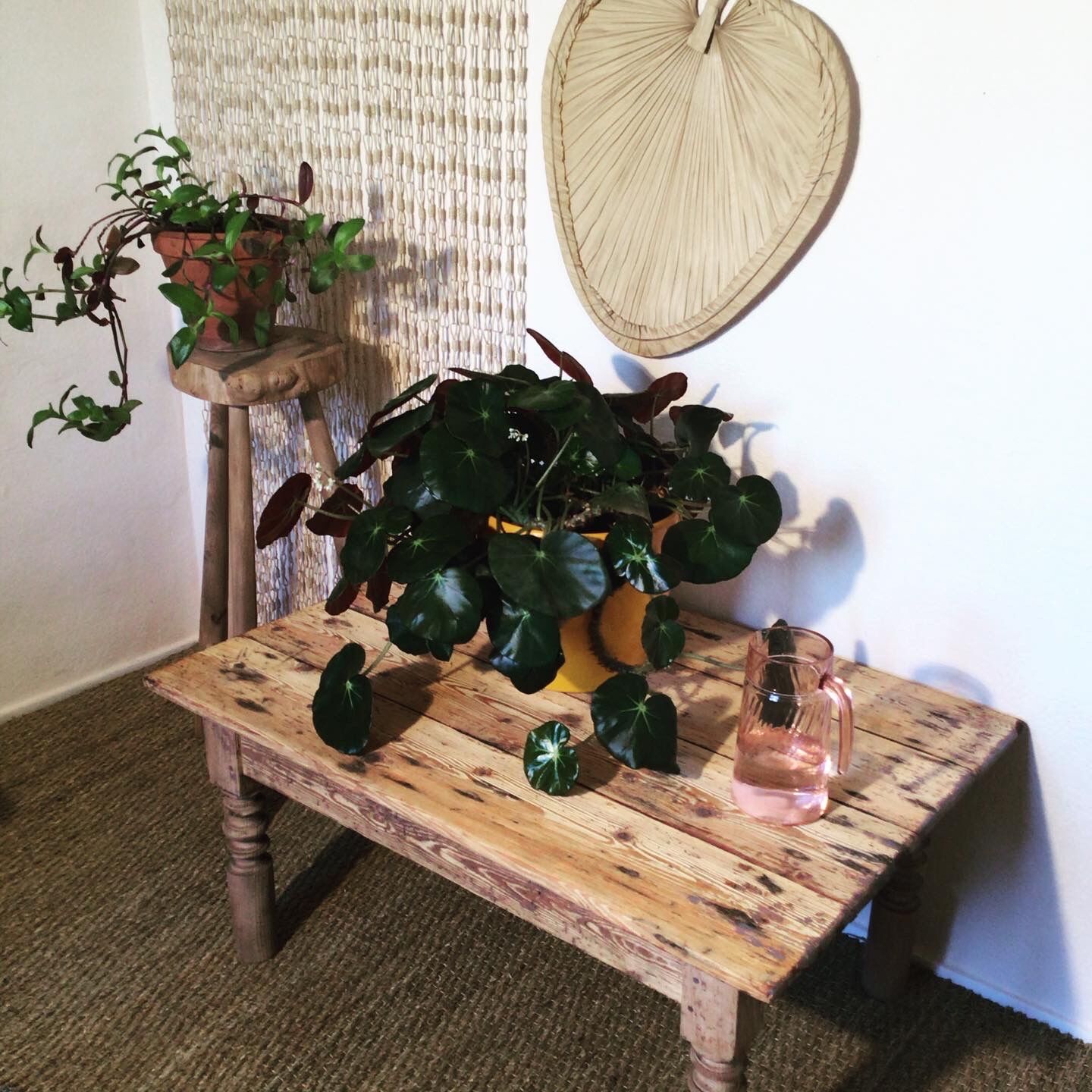 Solid wood coffee table