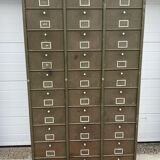 Military metal cabinet with hinged door