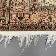 Vintage Square Turkish Rug 245x200 cm, Tribal Wool Carpet Large