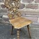 Alsatian chair renaissance mythology vintage of grotesque period 1950