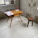 Vintage oak compass desk