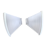Artemide corner wall lamps by Angelo Mangiarotti