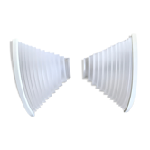 Artemide corner wall lamps by Angelo Mangiarotti
