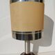 Wood and chrome metal design lamp 70s