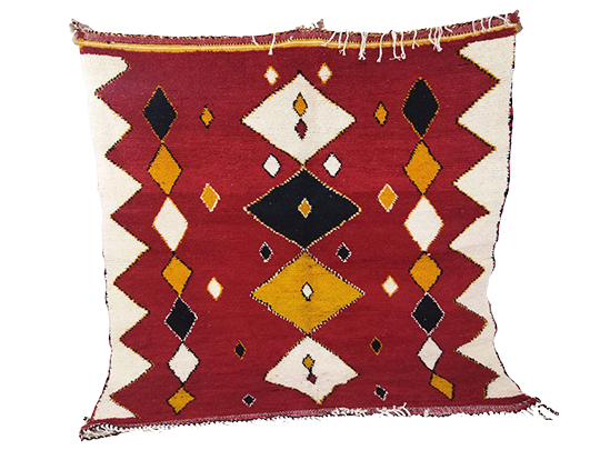 204x176cm moroccan berbere carpet