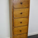 Antique dutch ochre drawer cabinet, early 20th century