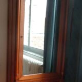 Single-door pitch pine wardrobe