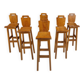 Mid century brutalist bar stools, 1960s