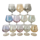 12 colored stemmed lenses