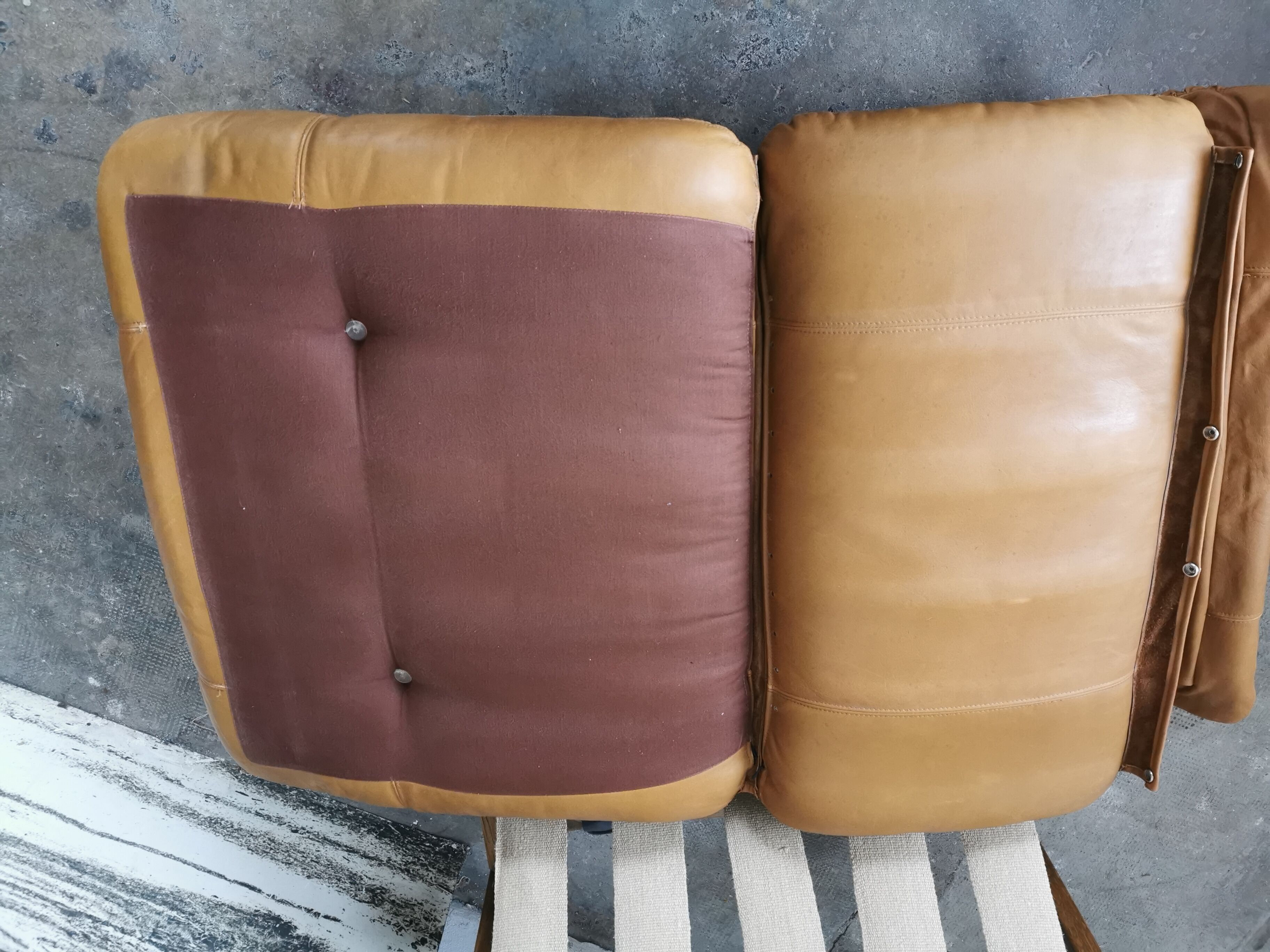 Tawny leather heater