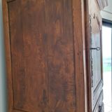 Standing man, solid oak wardrobe