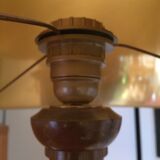 Walnut art deco floor lamp