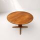 Round teak dining table by gudme møbelfabrik a/s