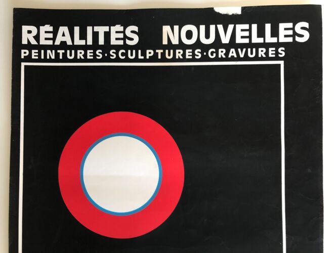 Affiche d'exposition originale de Jean LEPPIEN pour le 29e Salon des Réalités nouvelles, 1975