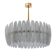 Modern Brass and Murano Glass Chandelier, Mid-Century Style, Italy