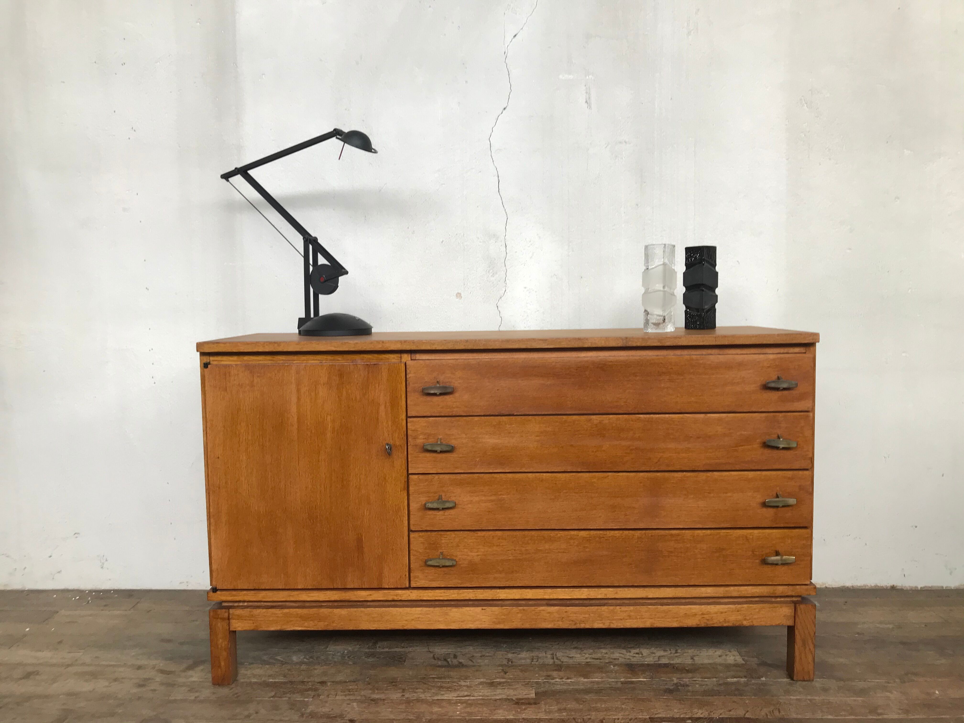 Vintage buffet Marcel Gascoin reconstruction design 1960