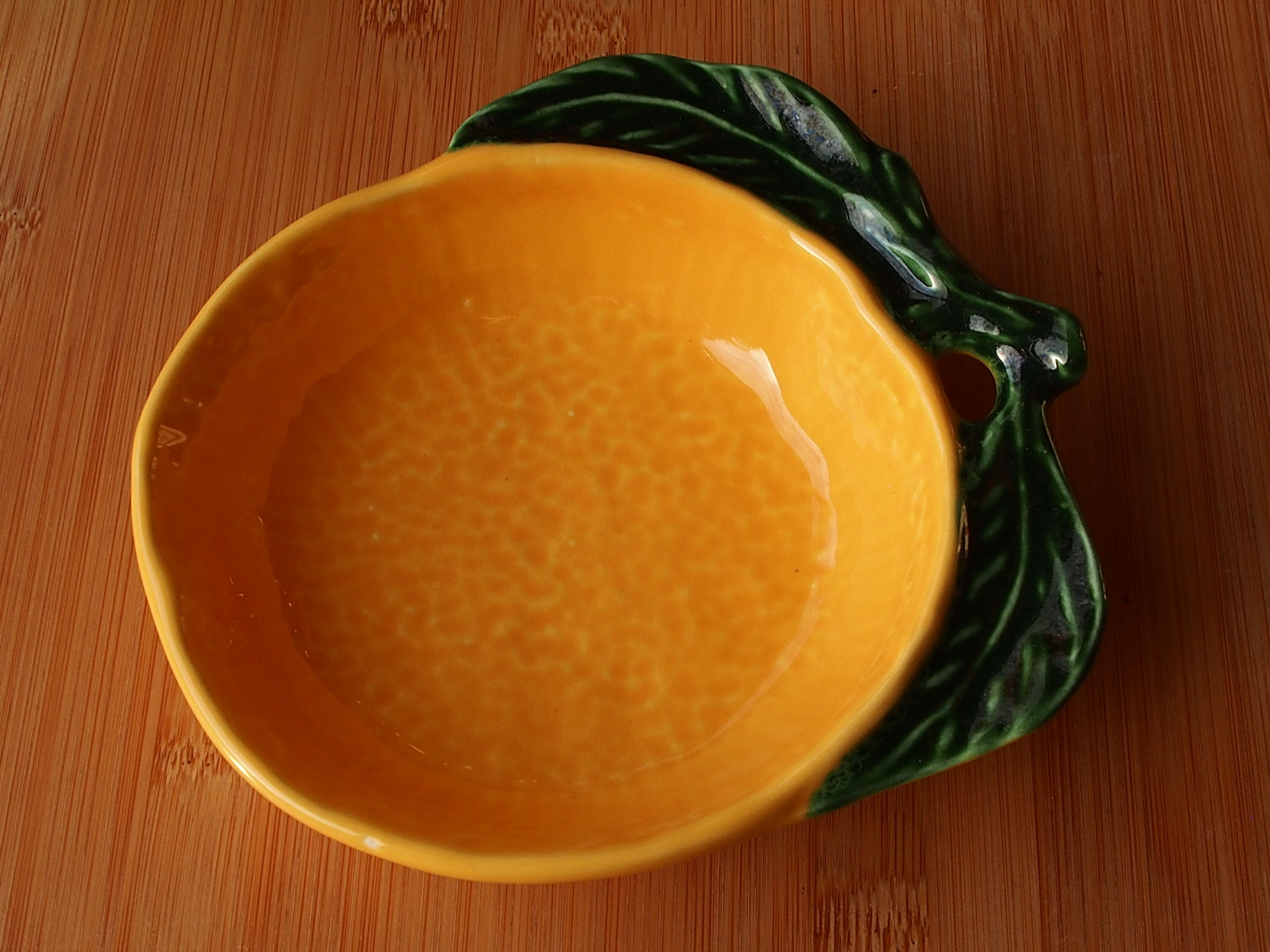 Vintage ceramic cup in fruit shape "orange"
