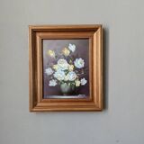 Acrylic painting on canvas still life old bohemian countryside