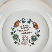 Soupière Gien modèle Rouen Sainfoin, 1990, tirage limité 693/1500