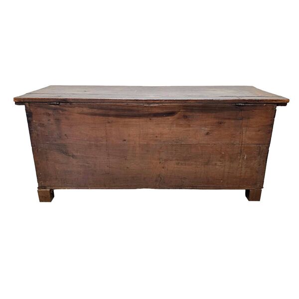 Coffre allemand ancien peint, seconde moitié du XIXe siècle