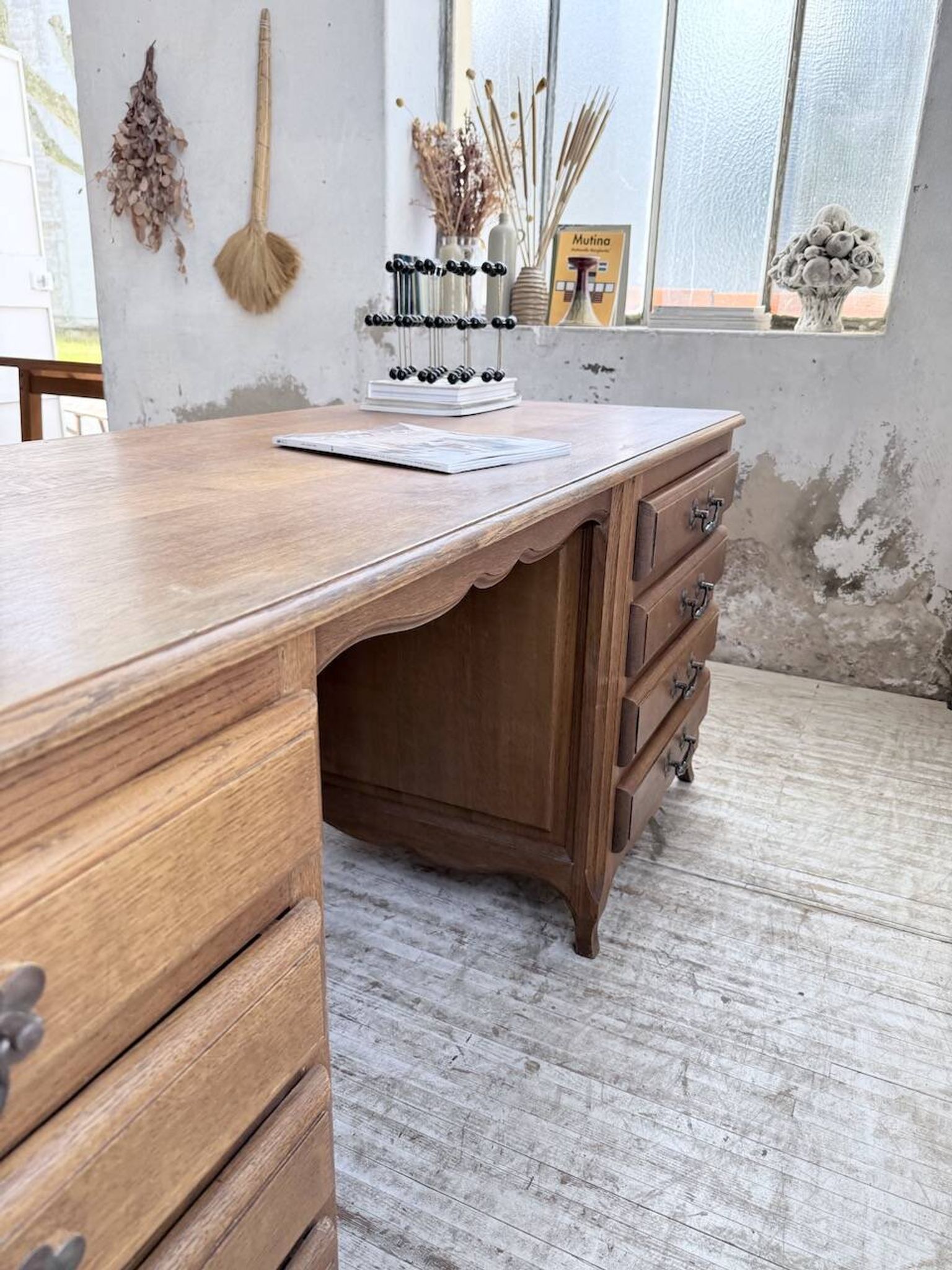 Oak desk or counter 1960
