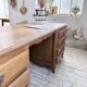 Oak desk or counter 1960