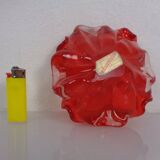 Vintage Italian Red Murano Glass Bowl, 1960s