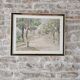Painting - Watercolor Park Alleys signed Prochot