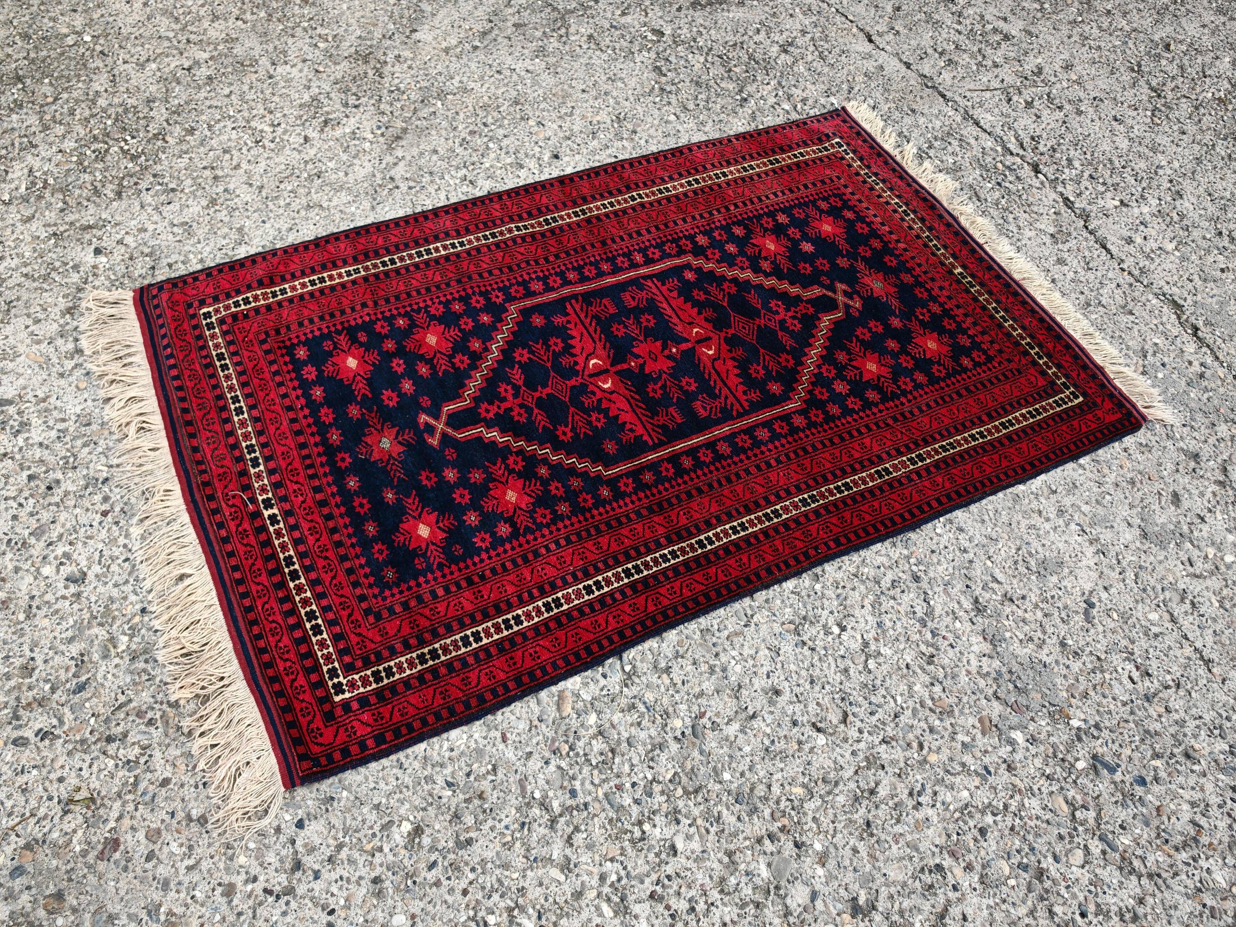 Yagcibedir carpet, vintage, handwoven, naturally dyed wool from the 1940s.
