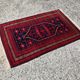Yagcibedir carpet, vintage, handwoven, naturally dyed wool from the 1940s.
