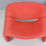 Pierre Paulin Set of 2 F598 Groovy Armchairs for Artifort New Upholstery, 1972