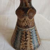 Pair of Courjault ceramic lamps