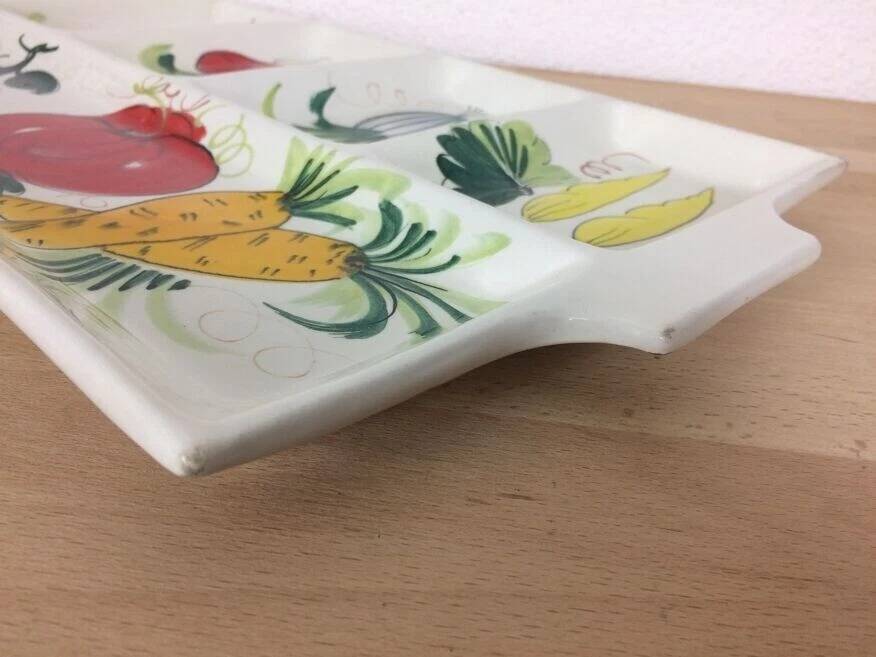 Italian ceramic platter for appetizers.