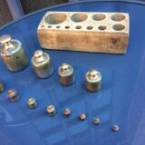 Old brass measuring weight