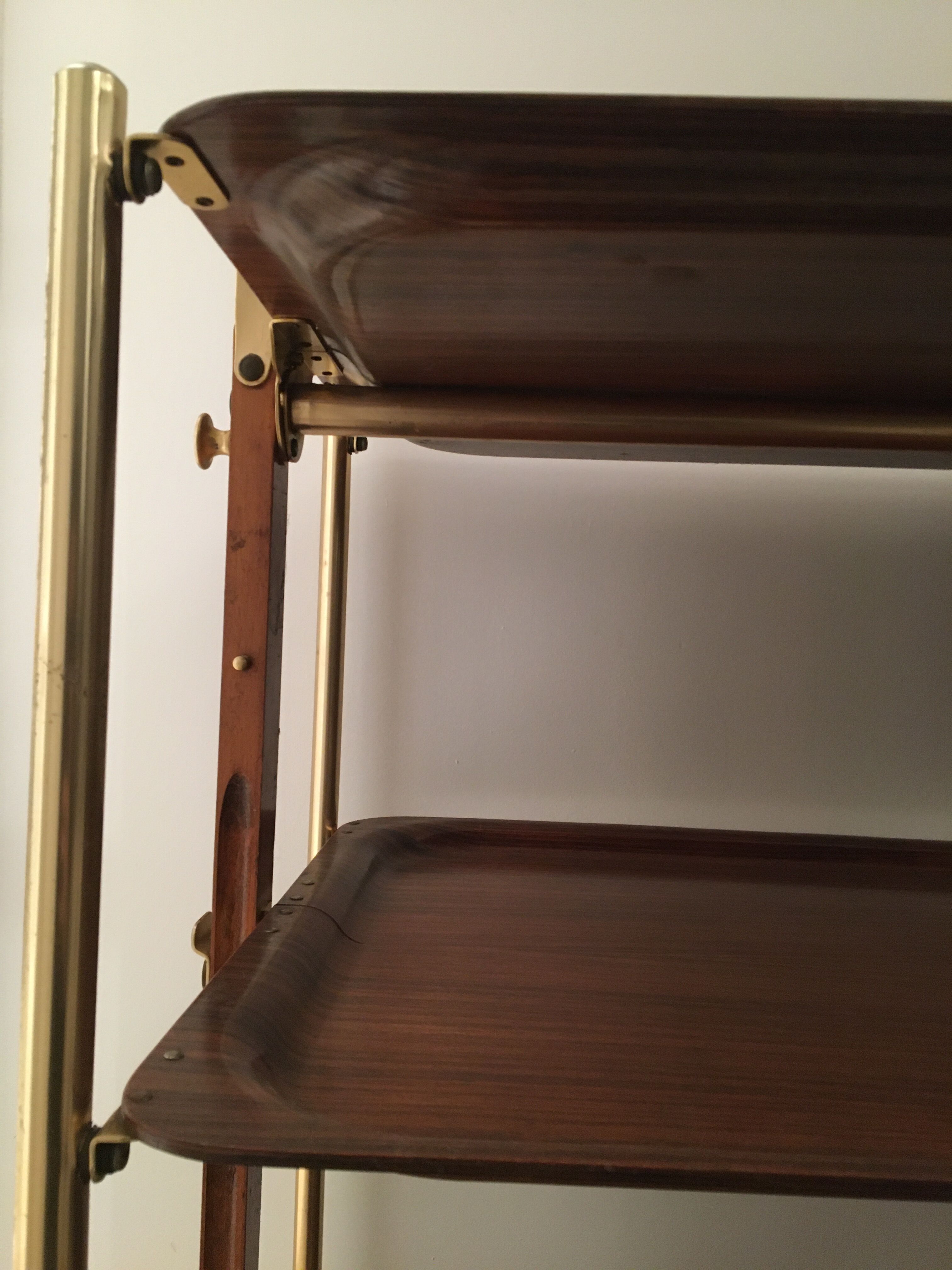 Vintage folding and rolling table