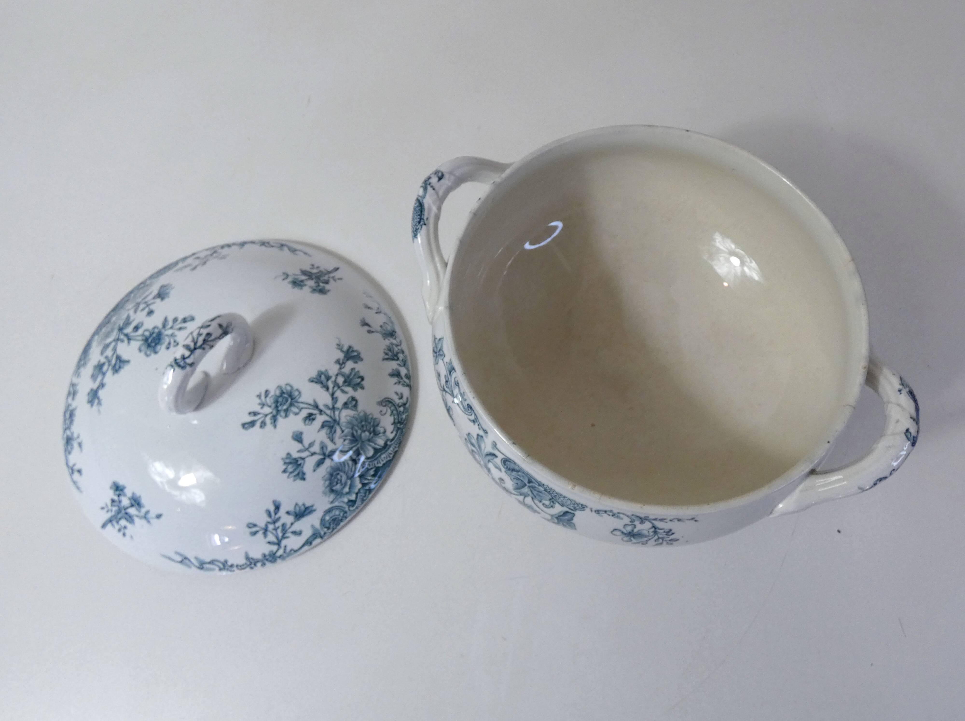 Iron earth tureen flowers althaea