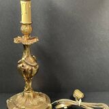 bronze lamp base (very heavy) baroque style 37 cm socket height