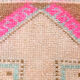 Handmade Wool İn Vintage Door Mat Rug